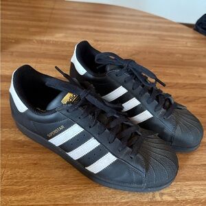 Adidas Superstar Black White Sneakers